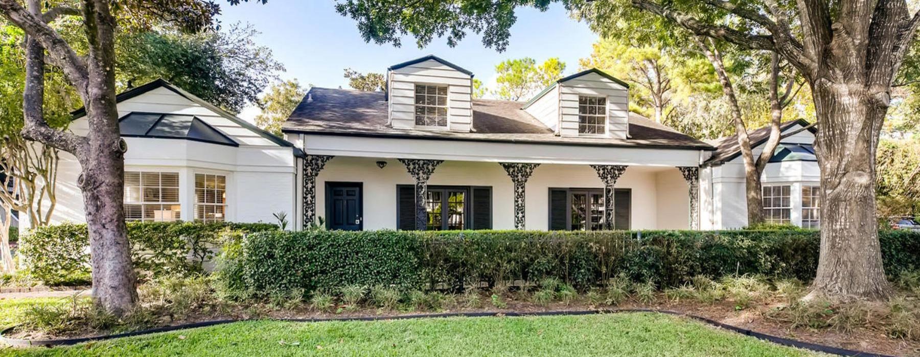 a house with a large front yard